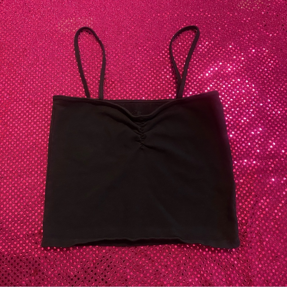 brandy melville john galt black faye tank top